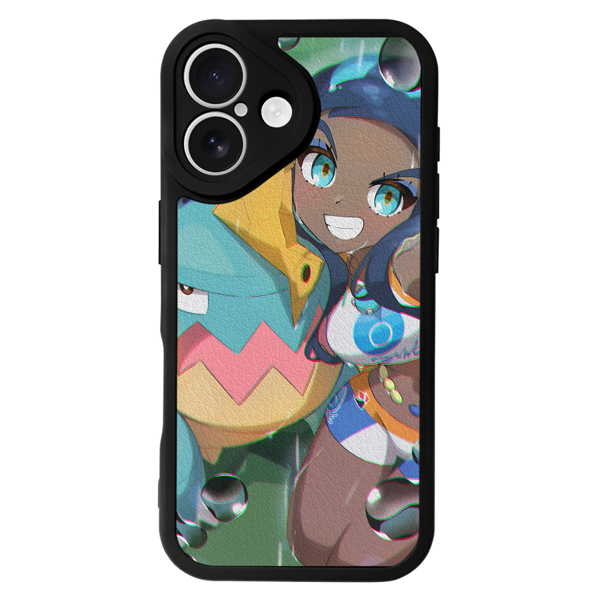 （画像用） ポケットモンスター Pokémon 【iPhone 16シリーズ対応】シリコンスマホケース（レザー調） 材質：シリコン